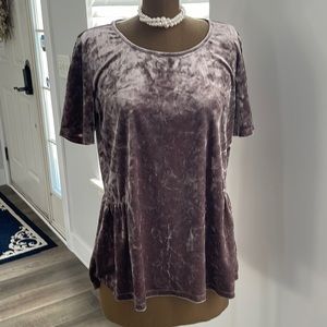 Pleione top with black ribbon at the back.